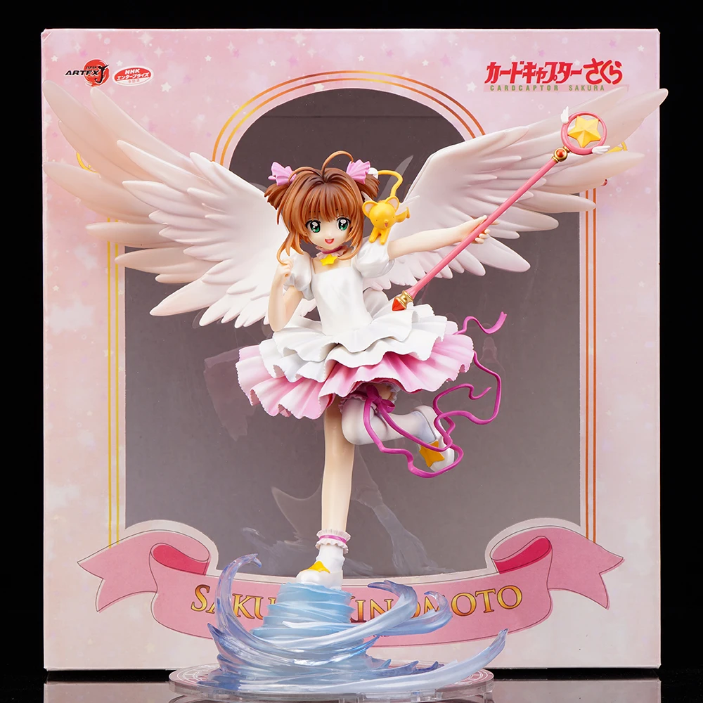 28cm Gk Cardcaptor Sakura Kinomoto Sakura Model ARRTFX J Sakura Star Anime Figure Model Ornament