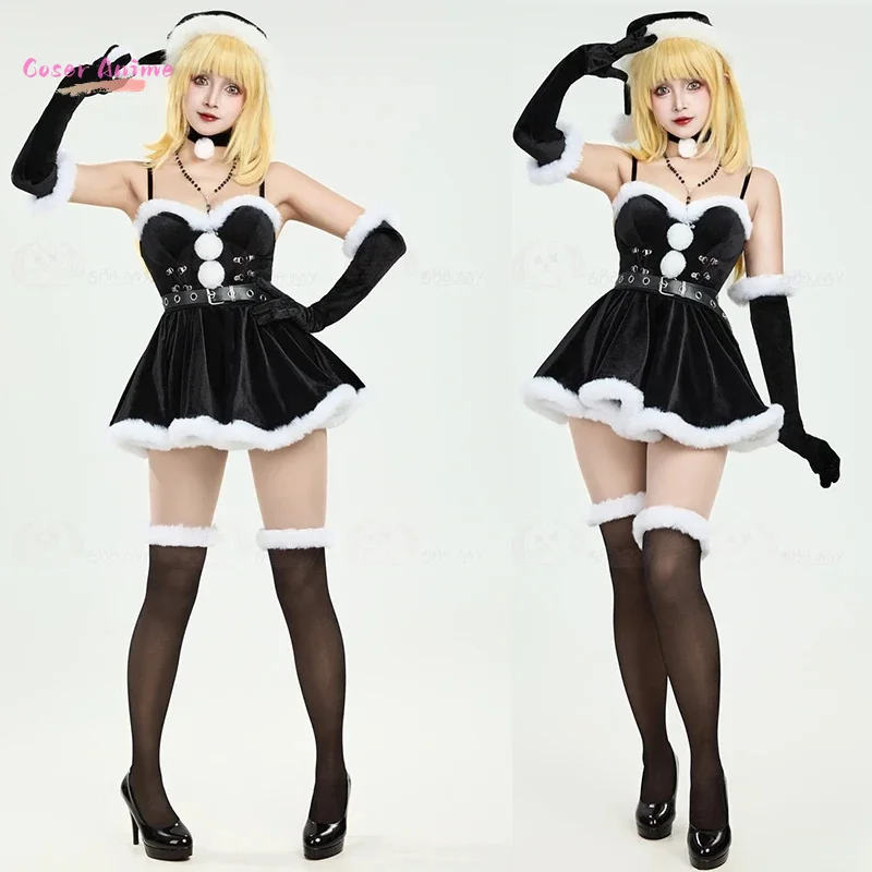 Мисс Миса Косплей Костюм Хэллоуин Рождество Аниме Вечеринка Игра Comic Con Повседневная модная одежда