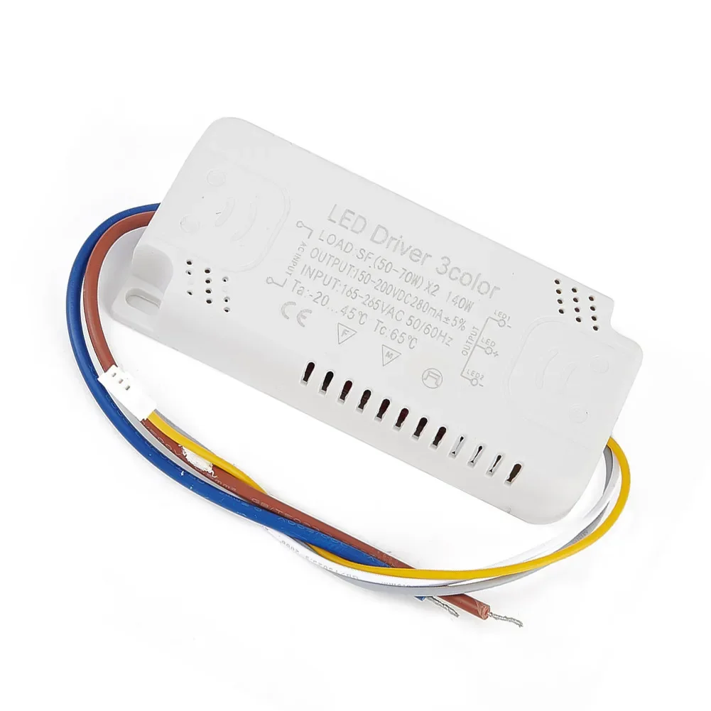 LED Driver 3color Adapter For LED Lighting Non-Isolating Transformer AC165-265V 8-24W&20-40W&30-50W&40-60W&50-70W LED Driver