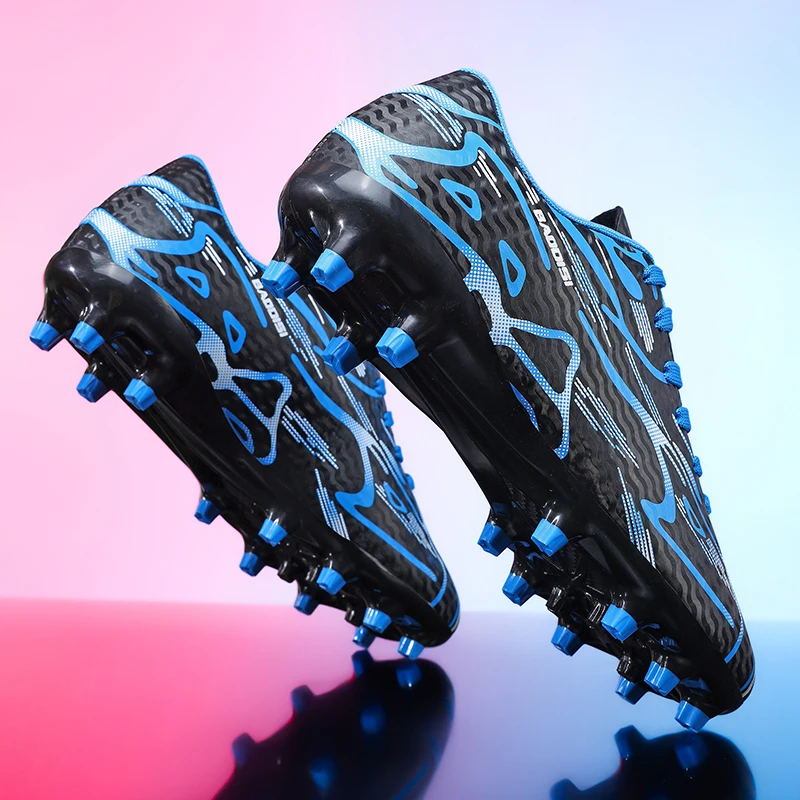 Low-Top Long-Stud Football Shoes, Men's Breathable and Anti-Slip Natural Grass Sports Shoes, Wear-Resistant Training Sneakers