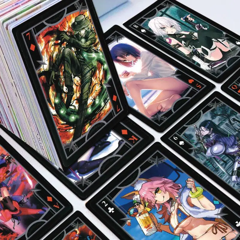 54 قطعة لعبة مصير/الطلب الكبير أوراق اللعب أنيمي الطرفية بطاقات صابر صورة بوكر ألعاب كرتونية جمع هدية