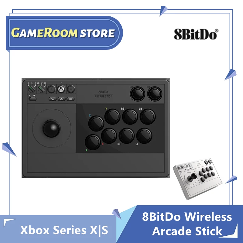 8BitDo Wireless 2.4G/Wired Arcade Stick with 3.5mm Audio Jack for Xbox Series X,Xbox Series S, Xbox One and Windows 10