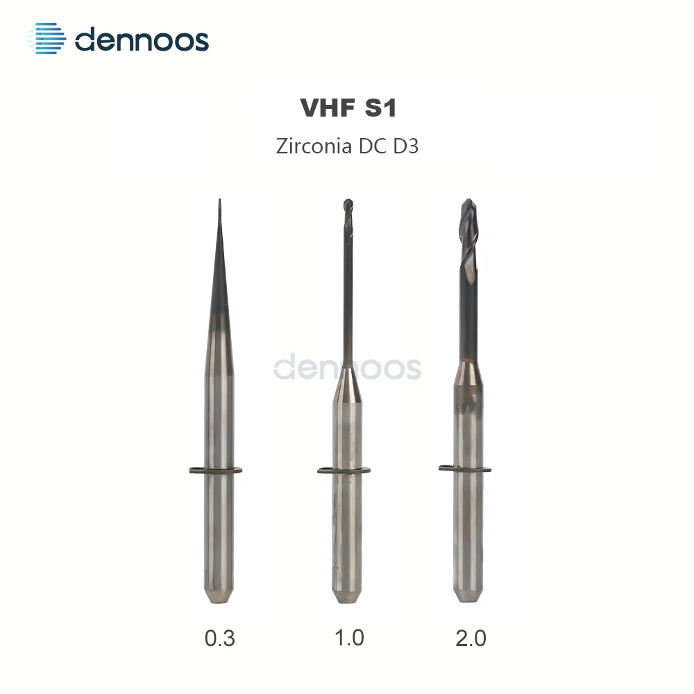 Dental-Zirkonoxid-Fräser D3/D4 mit DC-Beschichtung für alle Marken wie Amann/Sirona/ARUM/UP3D/Zirkonzahn/Roland/Yureca – Detail 3