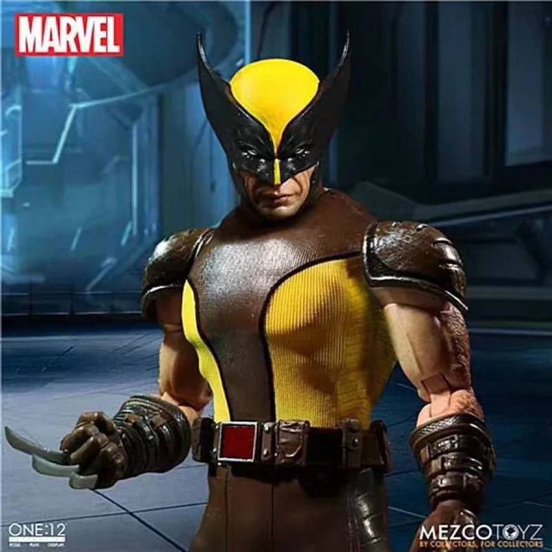 В наличии оригинальные MEZCO ONE:12 Collective X Man Росомаха Коричневая аниме Коллекция фигурок Модель Фото №6