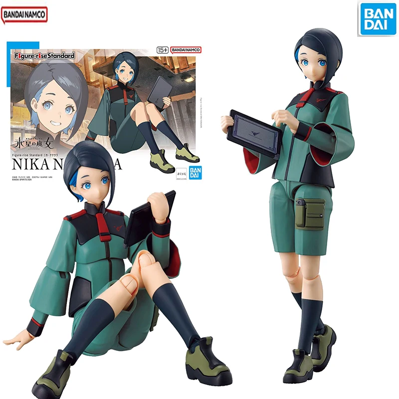 

original Bandai Figure-rise FRS Nika Nanura Mercury's Witch Gundam anime doll action assembled model toy children's gift
