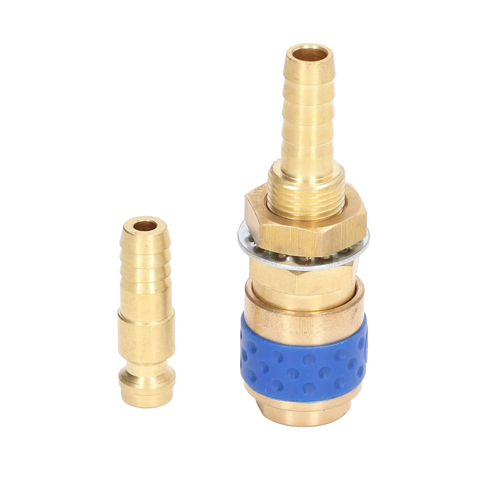 

8mm BrassRubber TorchHoseAdapter WeldingConnector QuickCouplerFittingKit for MIGTIGWelding
