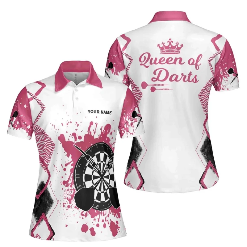 

Colorful Geometry Pattern Polo Shirt For Women Customized Dart 3D Print T-Shirts Summer Short Sleeve Lapel Tops Unisex Sport Tee