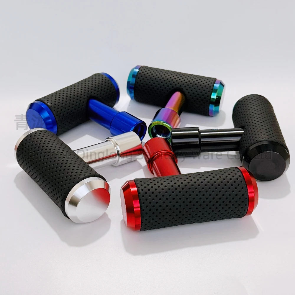 

Т-образный длинный алюминиевый кожаный рычаг с вышивкой, универсальный рычаг, модель самолета, ручная ручка переключения передач