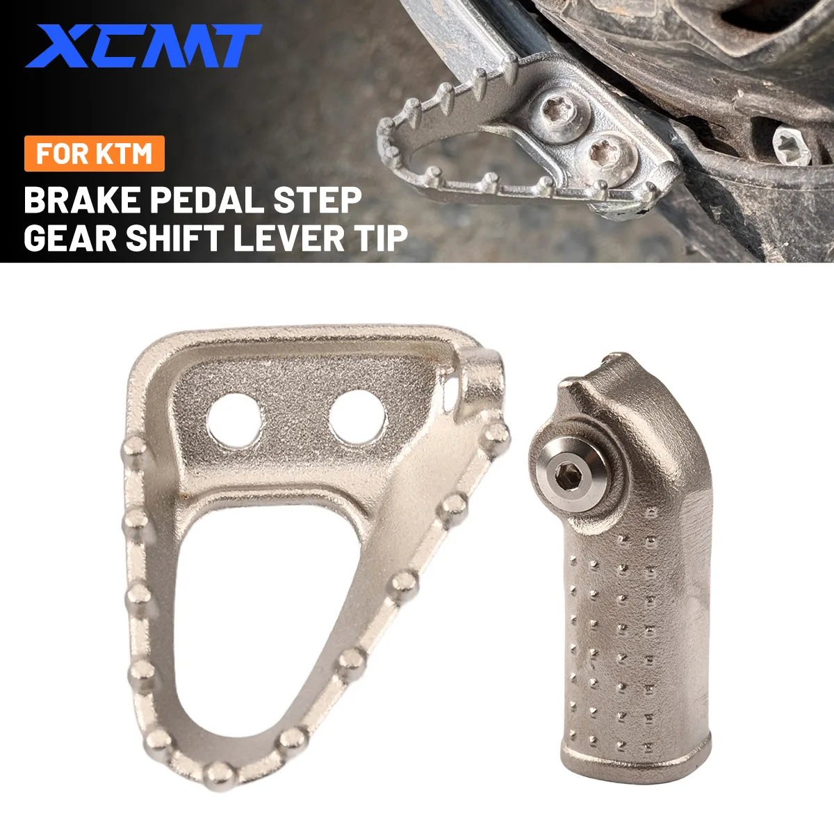 Stainless Steel Rear Brake Pedal Step Gear Shift Lever Tip For KTM 125 150 250 300 350 450 500 EXC EXCF SX SXF XC XCF XCW TPi 6D