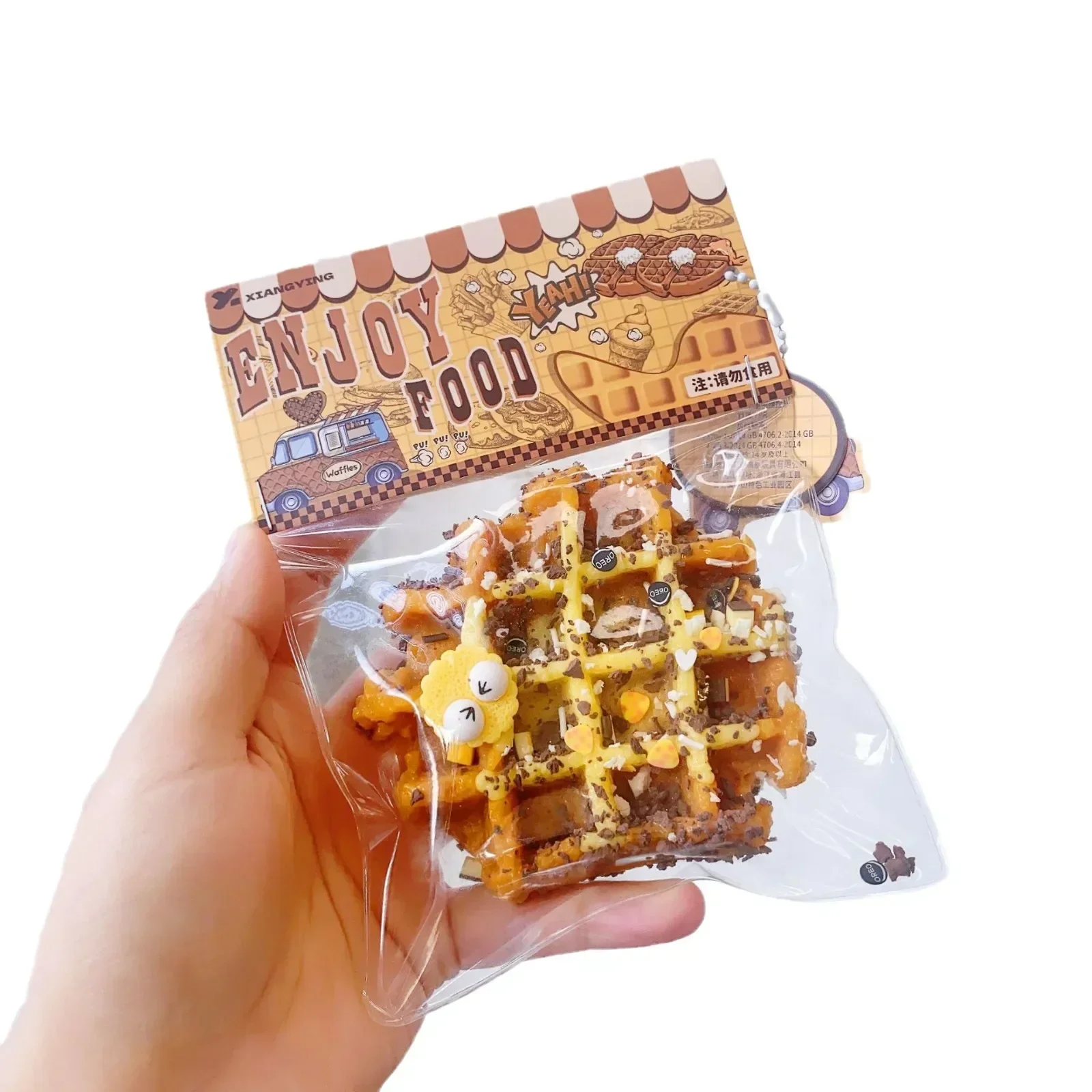 Squishy Food Creative Kids Fidget Toy simulazione exquisite Waffle Bread Toast Donuts Slow Rising Squeeze giocattoli antistress