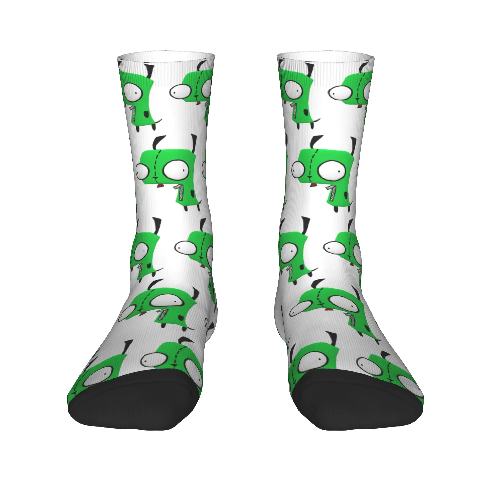 Gir Invader Zim Socks Men's Women's Polyester Fashion  Socks Novelty Spring Summer Autumn Winter Middle Tube Socks Gifts