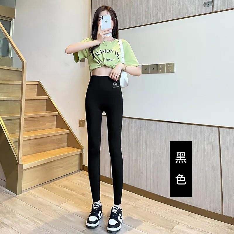 Women Shark Skin Knee Length Biker Shorts High Waist Tummy Control Butt Lift Anti Chafe High Stretch Thin Slim Fit Summer Yoga W
