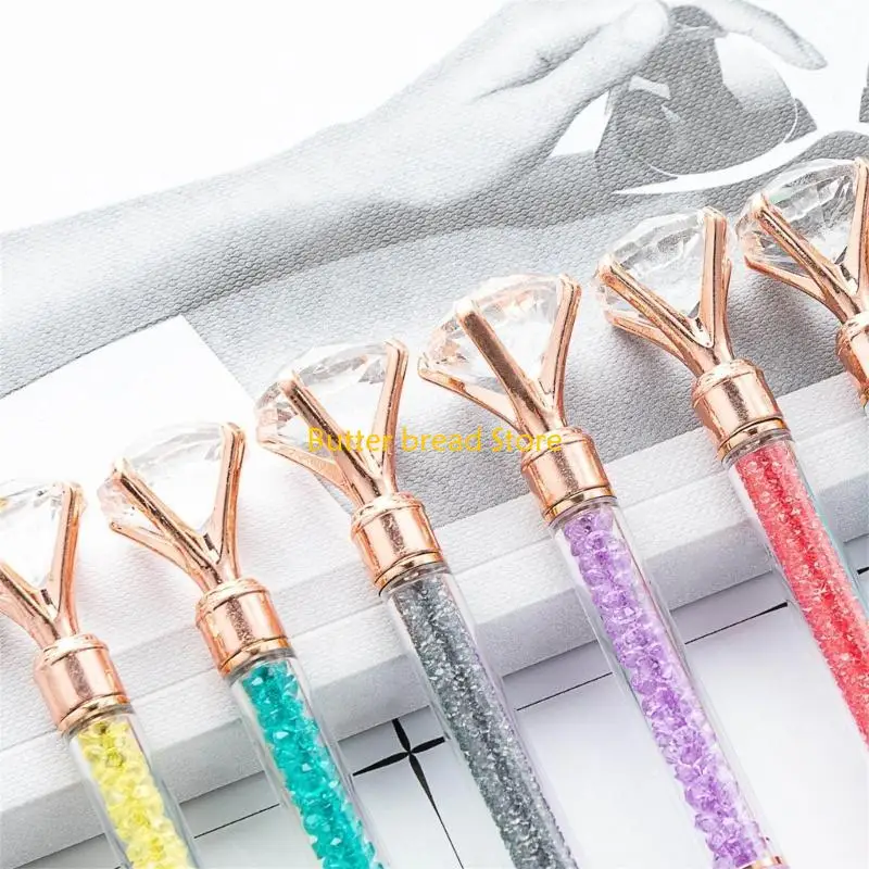 

W89C Diamond Ballpoint Pen Metal Pen Twist to Open Close 1.0mm Black