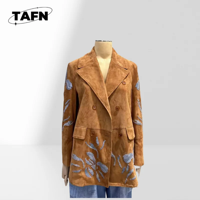 Schicke Damen-Anzug-Blazer-Jacke für formelle Anlässe, Büro-Blazer für Damen, trendig und stilvoll AJ0902