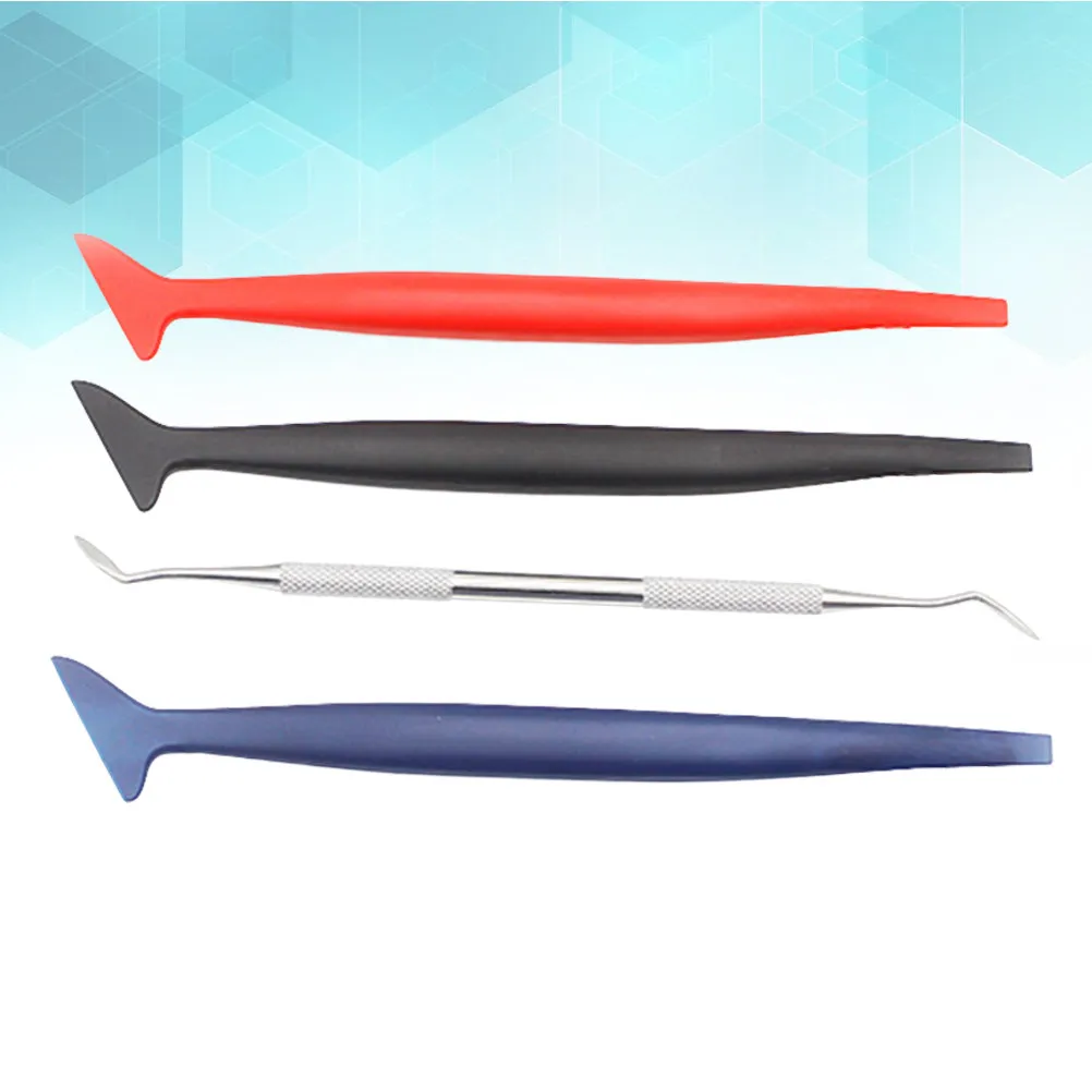 4Pcs Car Film Tool Set Sturdy Vinyl Wrap Scrapers Gap Auto Window Tint Film Closing Tool Accessories