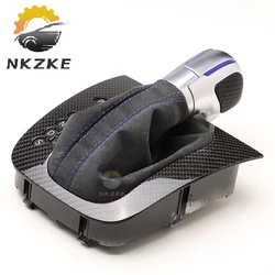 Shift Knob Suitable For Volkswagen Golf 6, 5 GTI, MK6, MK5, Automatic Gear Lever With Panel, Car Accessories