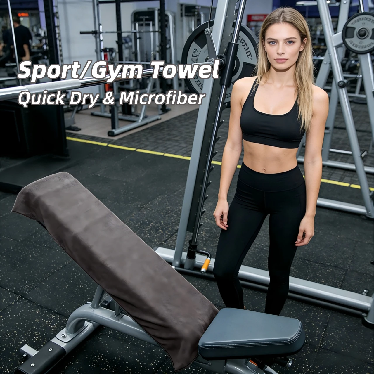 4Pack Microfiber Gym Towel Equipment Mat Pad Quick Drying Sweat Proof for Bench Machine Cover Home Gym Workout Essential Gift