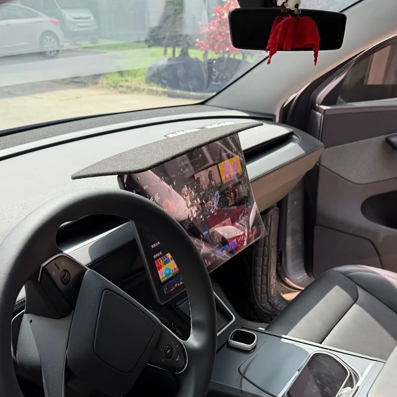 Car Center Console Screen Sun Visor Adjustable Angle GPS Navigation Sun Shade Visor Anti-Glare Navigation Screen Shade For Zeekr