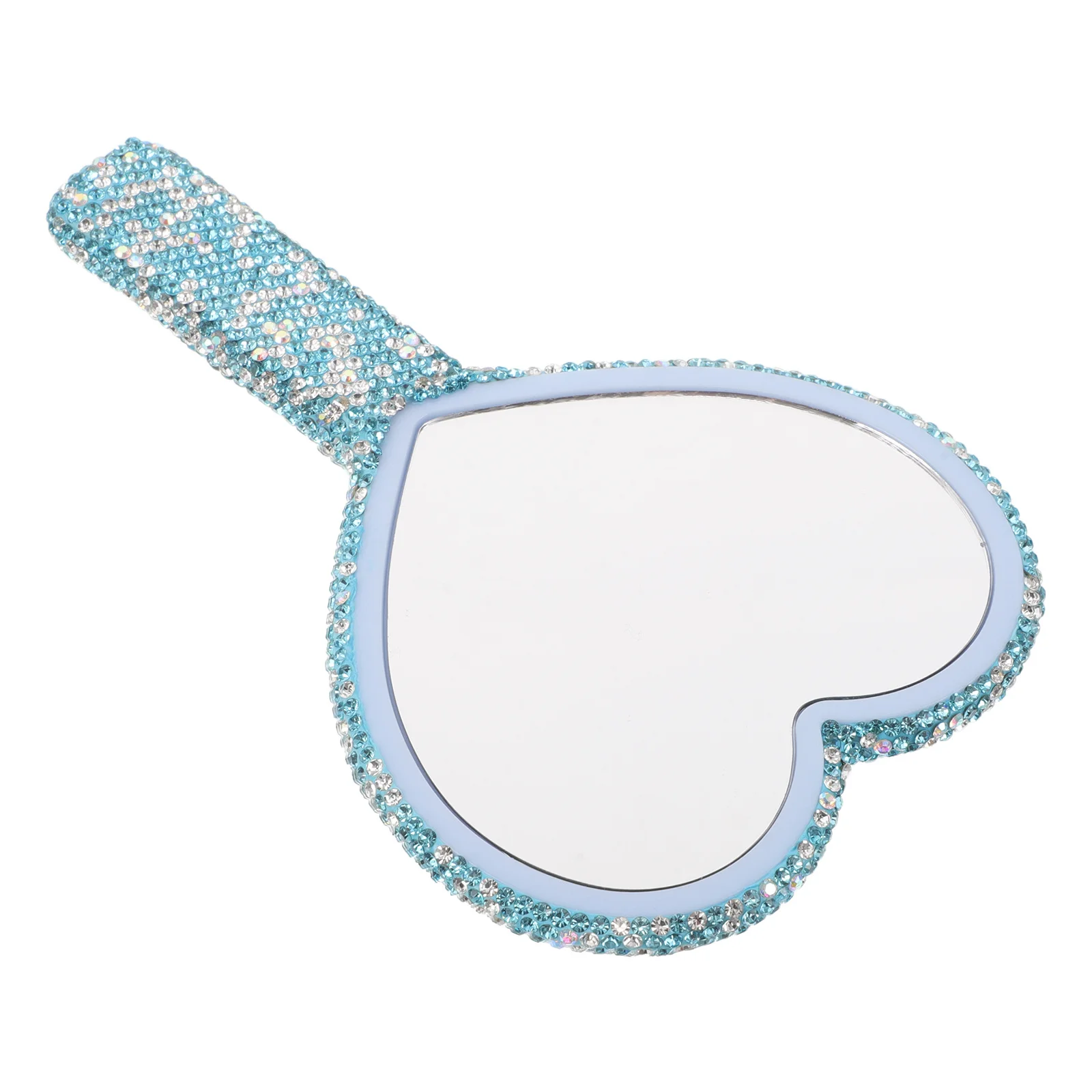 

Portable Makeup Compact Lightweight Hd Reflective Surface Ergonomic Handle Durable Plastic Travel Daily Use Pocket Mirror