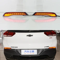 Car LED Rear Bumper Reflector For Chevrolet Tracker 2019 2020 2021 - 2023 Turn Signal Lamp Backup Running Light Brake Indicators