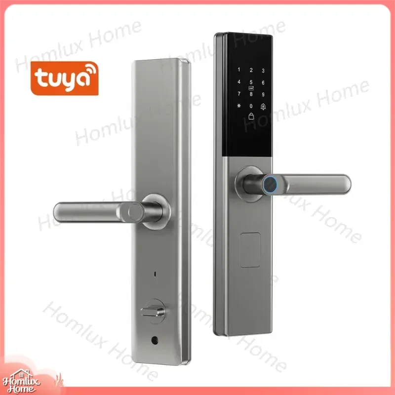 Smart Door Lock with Card Password Key Access Control for Apartment Home Office High Security Aluminum Alloy 6068 Socket Lock