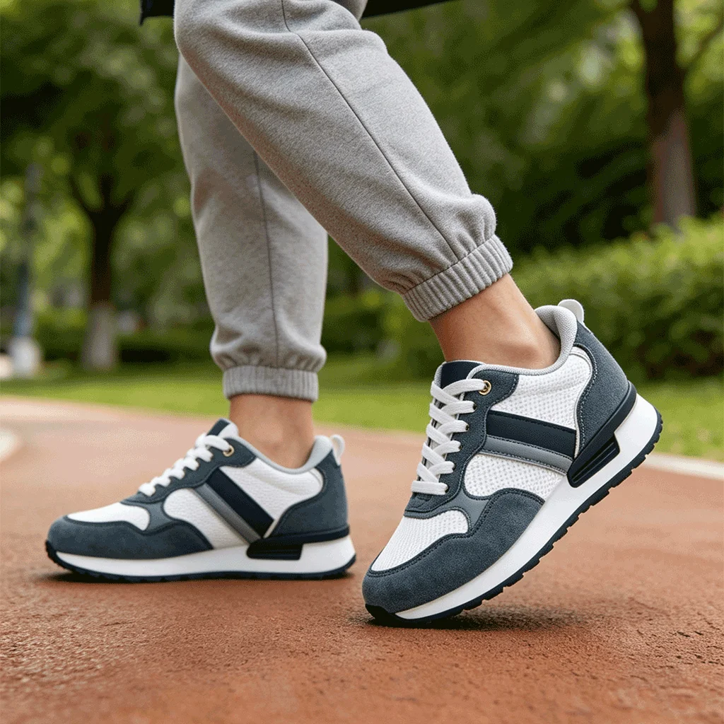 Desai Herren 2026 Herbst Retro Jogging-Schuhe aus Wildleder und Mesh, leicht, atmungsaktiv, mit Schnürung, lässige Sneakers für den täglichen Pendelverkehr. – Detail 10