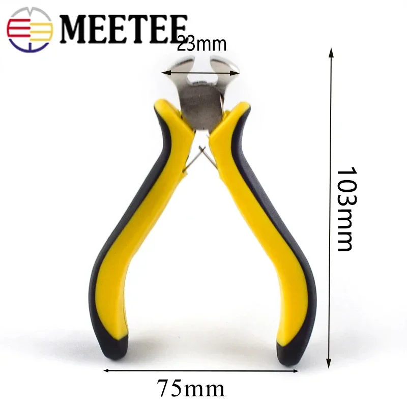 1Set Meetee 3# 5# Steel Metal Zipper Tooth Removal Tool Resin Zippers Pliers Clamp DIY Plier Install Modify Sewing Accessories