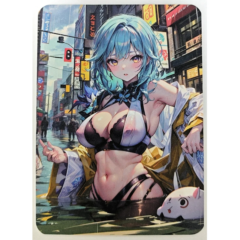 Anime Goddess Story Hatsune Miku Yamato Uta Ram Kamado Nezuko Keqing Collectible Cards Christmas Birthday Gifts Children\'s Toys