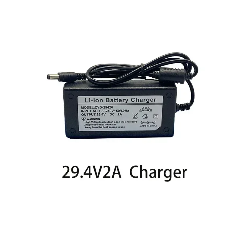 Original 18650 29.4V Rechargeable Lithium Battery Pack7S3P 24V 58000mAh Suitable for Electric Bicycle Scooter Pilha Recarregável