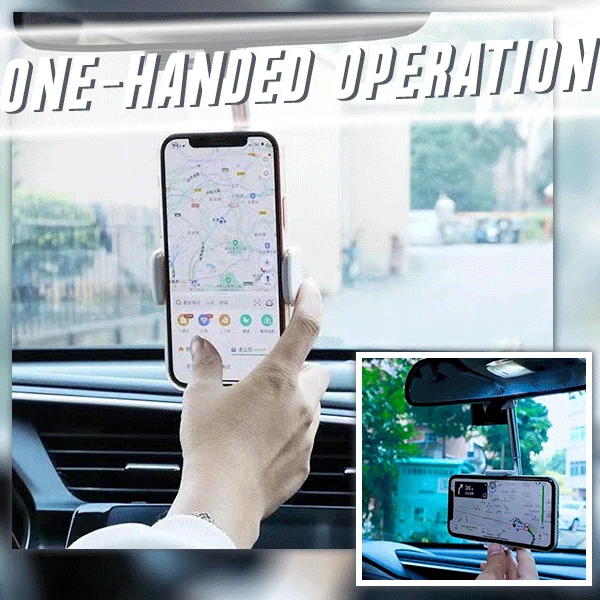 

2021 New Car Rearview Mirror Mount Phone Holder For iPhone 12 GPS Seat Smartphone Car Phone Holder Stand Adjustable Support