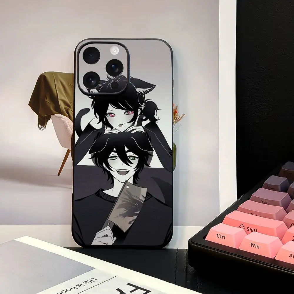 Чехол для телефона C-Coffin Of Andy And L-Leyley Стильный черный матовый чехол из ТПУ для 11-16 лет. Противоскользящий и износостойкий