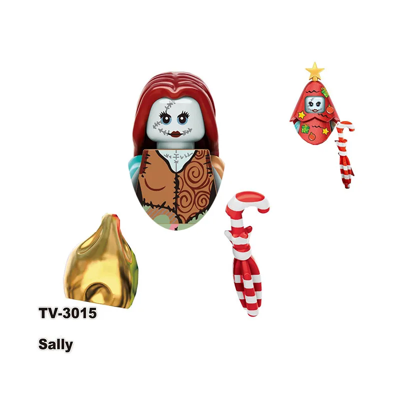 TV6302 Grinch Jake Sally Christmas Elf Holiday Elf Santa Rex Building block boy birthday toy