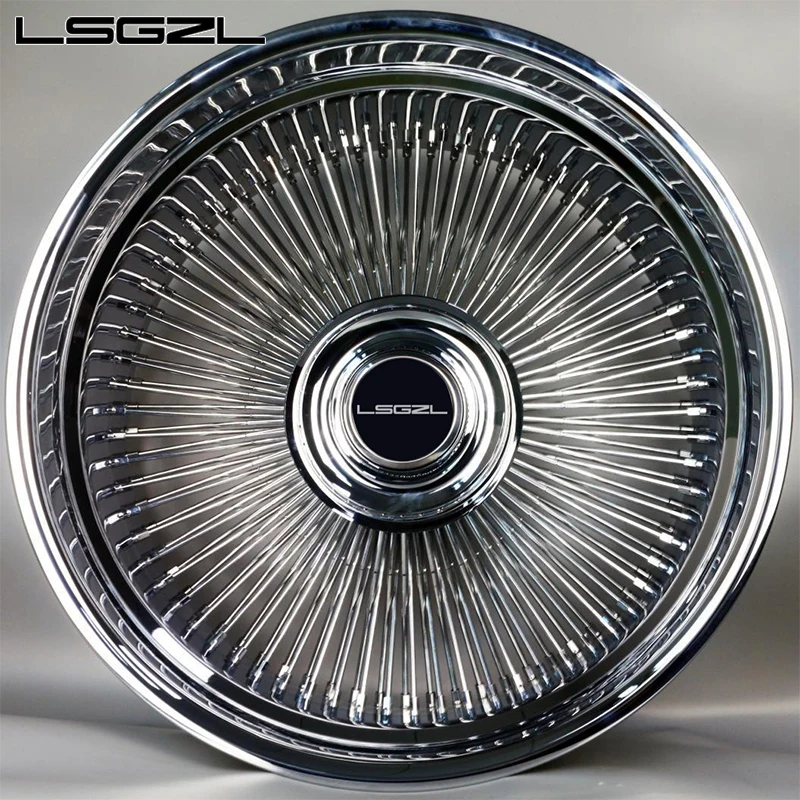 

Custom Chrome Steel Wire Wheel 20 Inch Wire Spoke Rims 22 24 26 Inch Wheel 5x114.3 5x130 5x120 Rims Car Rims Car Jante