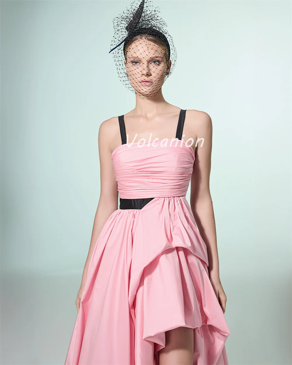 Customized Modern Style Charmeuse Draped A-line Spaghetti strap Long Dresses Bespoke Occasion Dresses Fashion High Quality