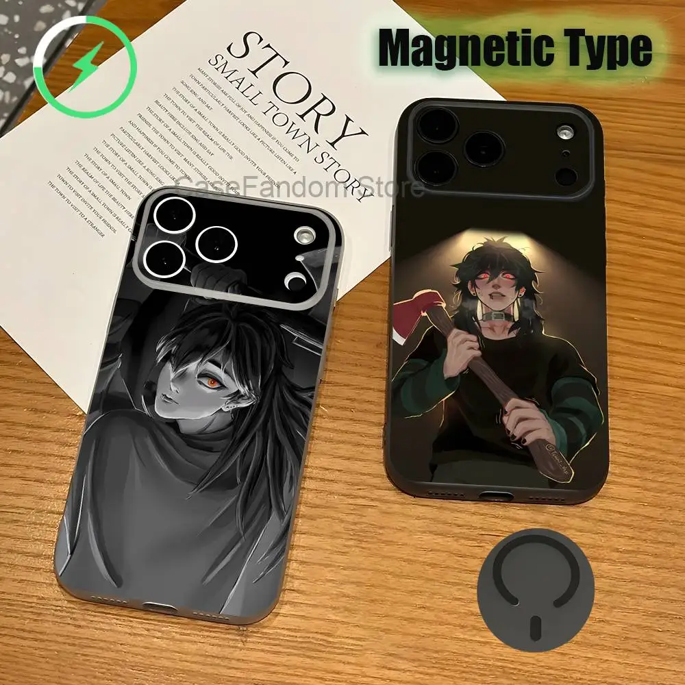 

K-Kids at The B-Back S-Solivan Magnetic Wireless Charging Transparent gray Phone Case For iPhone 17,16,15,14,13,12,11,Pro,Max