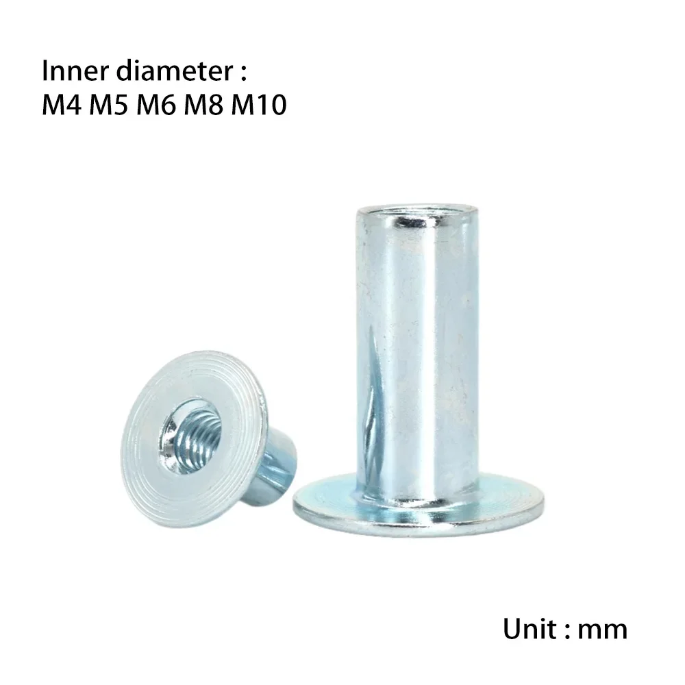 

NSONENS M4 M5 M6 M8 M10 T-shaped welding nuts studs "Blue Zinc Plating" Cold heading iron plate nut bolts Lock link screws cap n