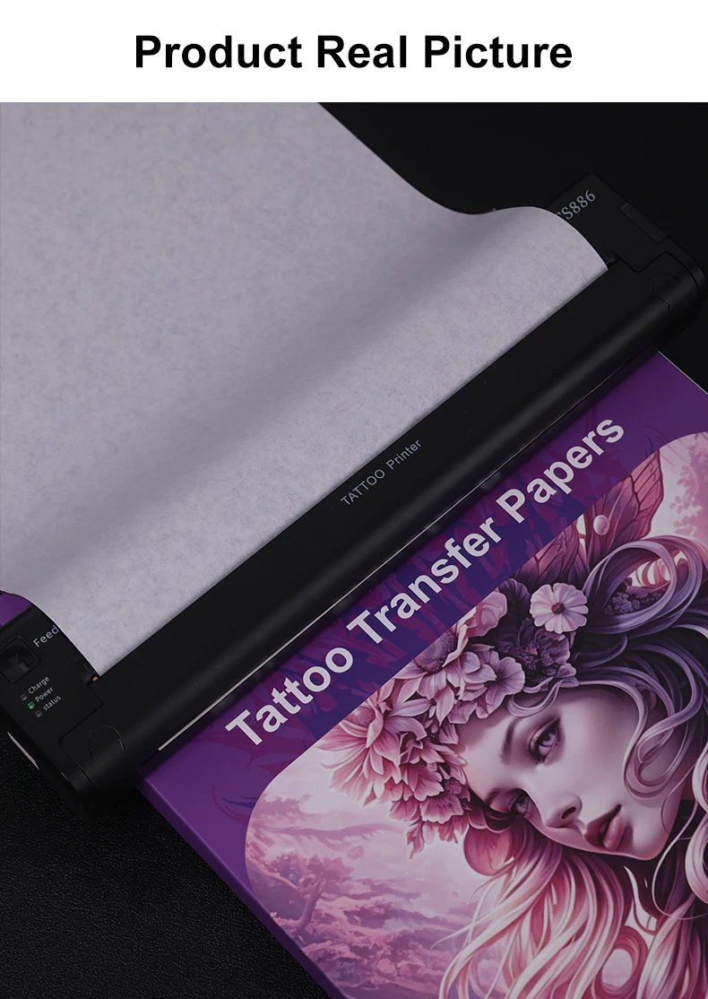 100Sheets A4 Tattoo Transfer Paper 4-Layer Thermal Stencil Paper for Copier Machine Professional Tattoo Supplies