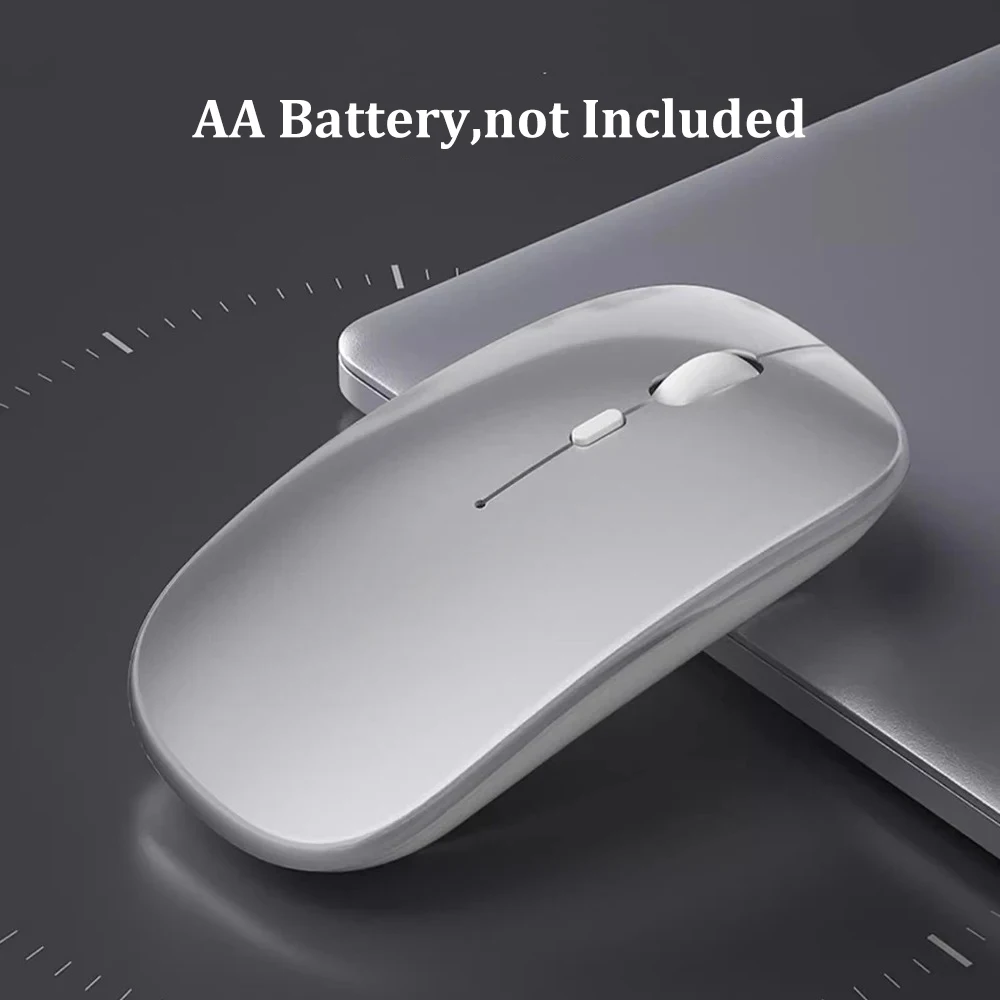 Мышь Bluetooth 5,0, беспроводная бесшумная мышь, оптическая мышь 800-1200-1600 точек на дюйм, офисная игровая мышь для ПК, планшета, ноутбука, Windows, Mac OS