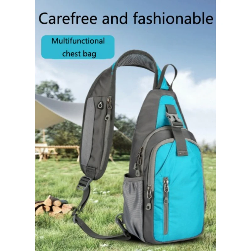 Waterproof and Fashionable Single-shoulder Bag Crossbody Sports Outdoor Bag Chest Bag Mobile Phone Chest Bag Day Backpack