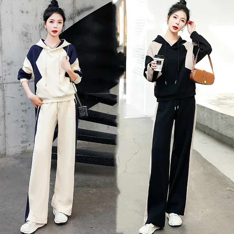 مجموعة ملابس رياضية كاجوال متقدمة للنساء 2025 نموذج جديد لأزياء المشاهير على الإنترنت يقلل من عمر المكون من قطعتين