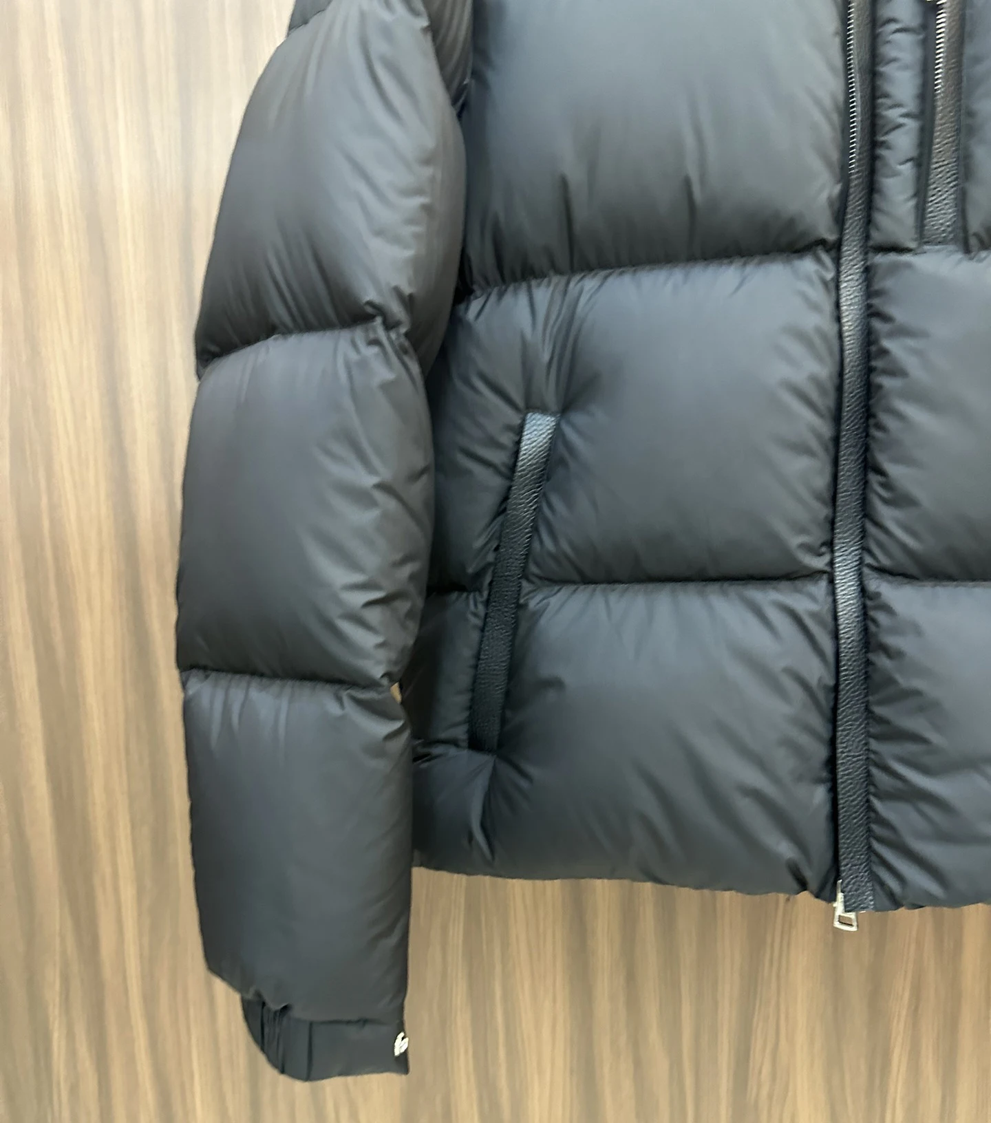 Puffer donsjas met volledige ritssluiting heren winterwarme bovenkleding zwart