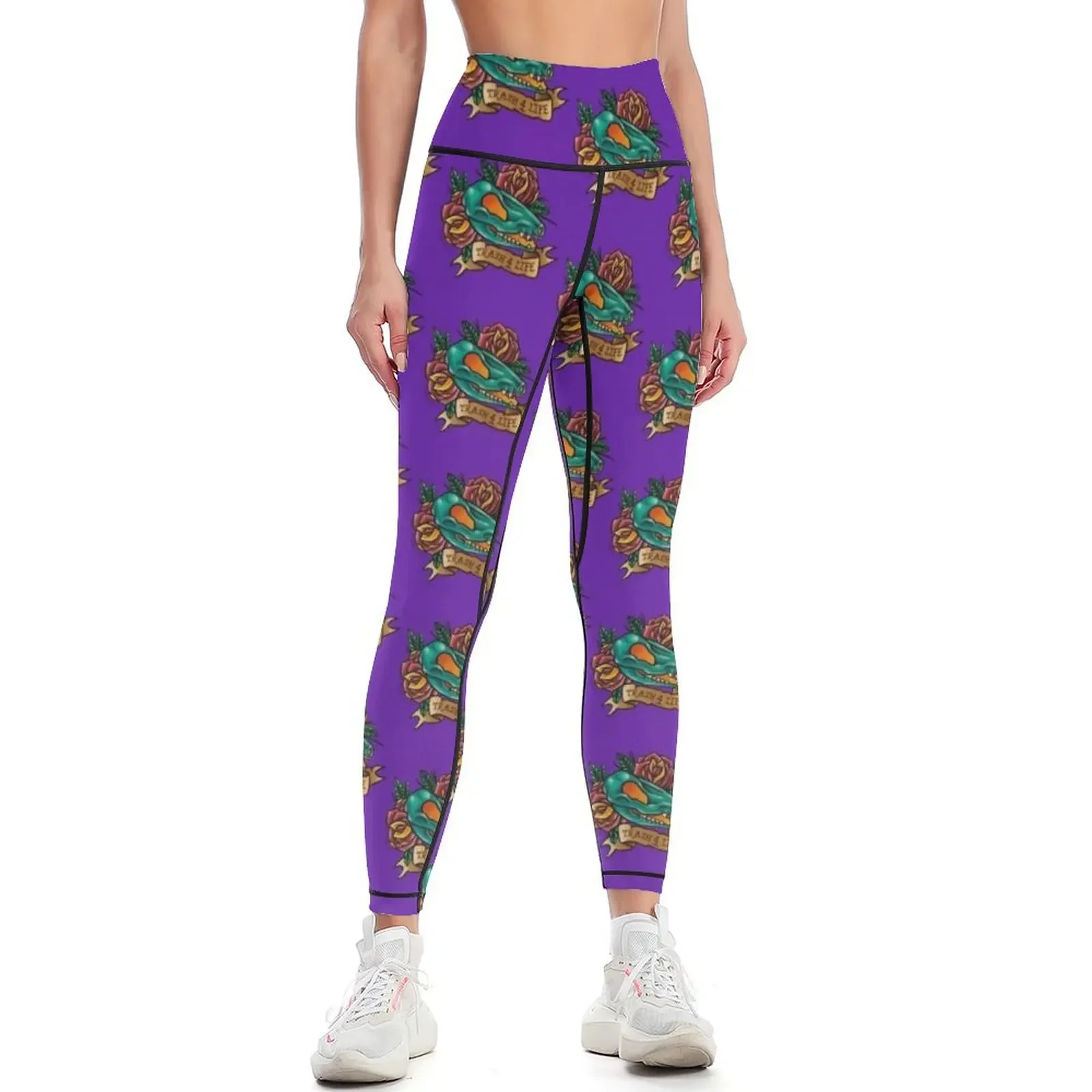 

Trash 4 life possum skull Leggings Golf wear harem pants joggers for Sportswear woman gym Womens Leggings