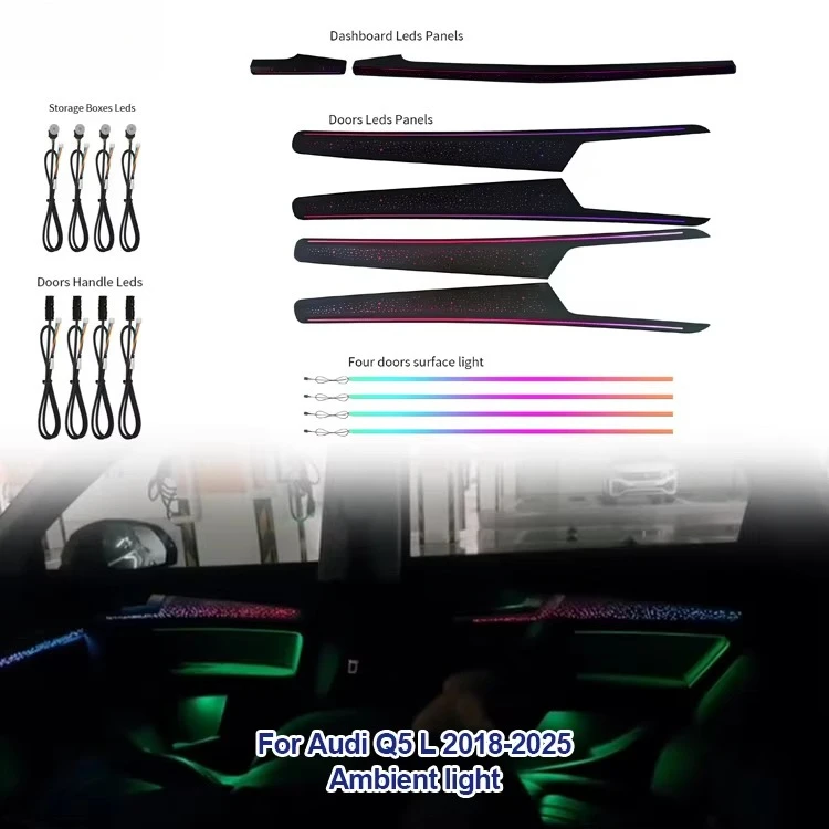 Wholesale Car Interior Light Kit for  Ambient Lighting 2018-2026 64 Colors App Control Atmosphere Lamp
