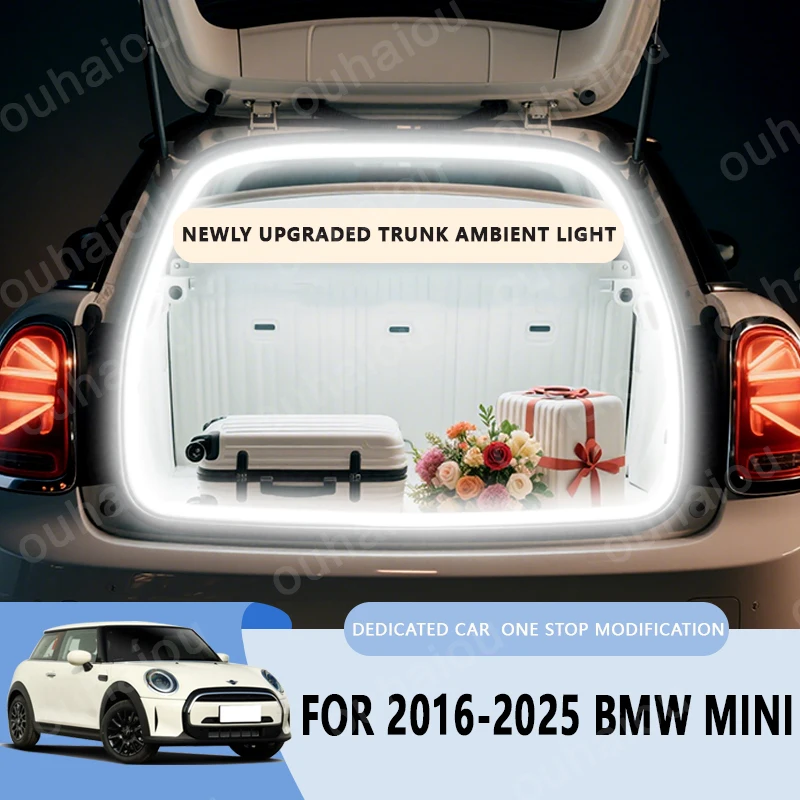 

Для BMW MINI 2016-2025 модификационный светильник багажника Атмосферные фонари Белый теплый белый Задний светодиодный светильник багажника