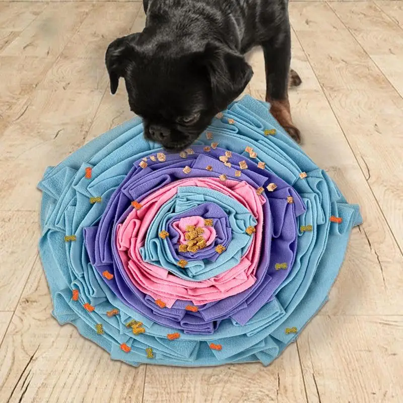 Colorful Pet Sniffing Pad Dog Snuffle Mat Interactive Enrichment Toys Puppy Pad Food Mat Slow Feeder Pet Feeding Mat for Mental