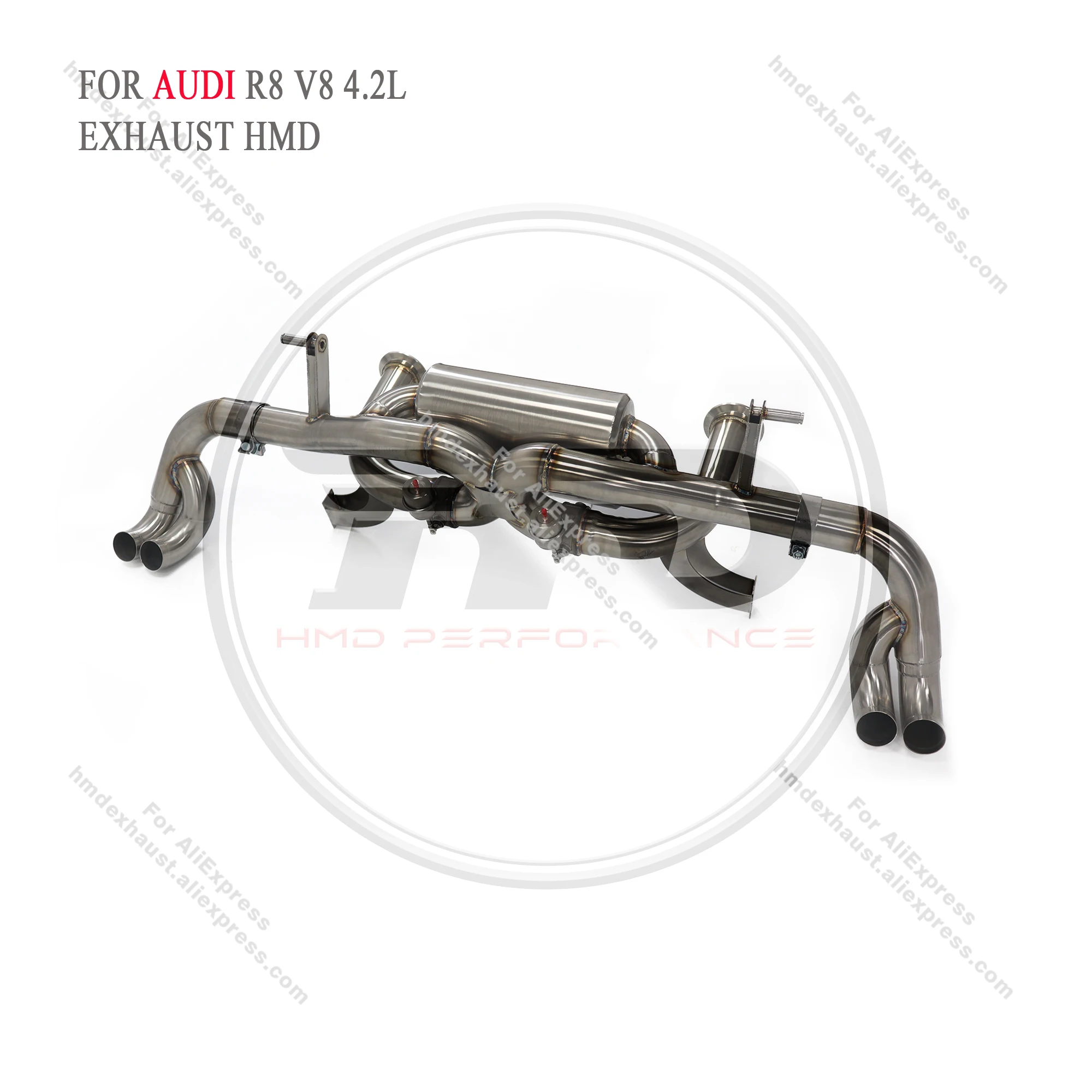 For AUDI R8 V8 4.2L exhaust valve exhaust X-pipe design HMD performance upgrade