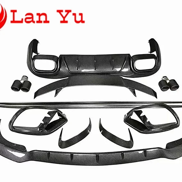 

Suitable for the new For Mercedes AMG GT50 carbon fiber Babs front lip rear lip skirt tail air knife