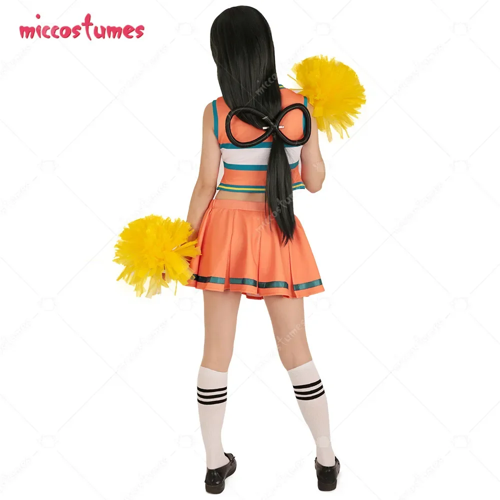 Women's Cheerleader Uniform SchoolWomen Cosplay Uniform Cosplay Costume  Dress+Cheerleading Poms image 3
