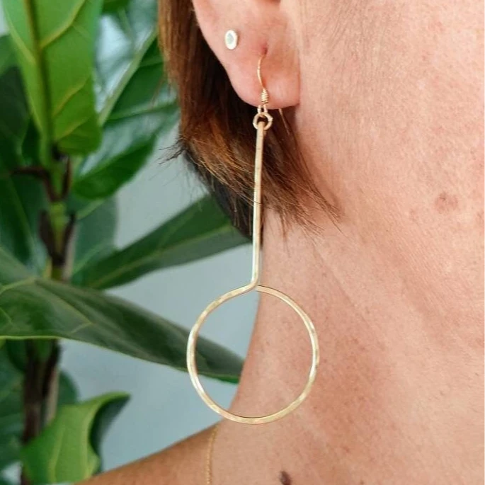 14K Gold Filled/Silver Hammered Hoops Earrings Dainty Hoop Earrings Hypoallergenic Jewelry Tarnish Resistant Gift for Women