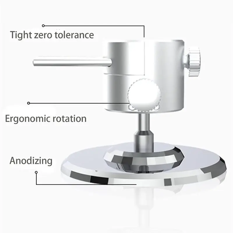 Y50A-CNC Aluminum Alloy Mini Hobby Vise With 360° Swivel Adjustable Pin 50Mm Clamping Width Vise